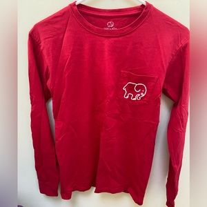 Ivory Ella Long Sleeve T Shirt; Santa Hat and Snow Globe; XS